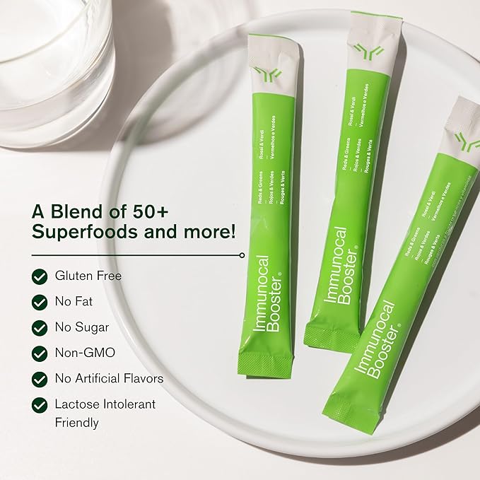Immunocal Booster – Superfood Antioxidant Blend with 50+ Fruits &amp Vegetables – Supports Immune Health Cellular Defense &amp Daily Wellness (Nrf2) – Sugar-Free Gluten-Free – 30 Servings