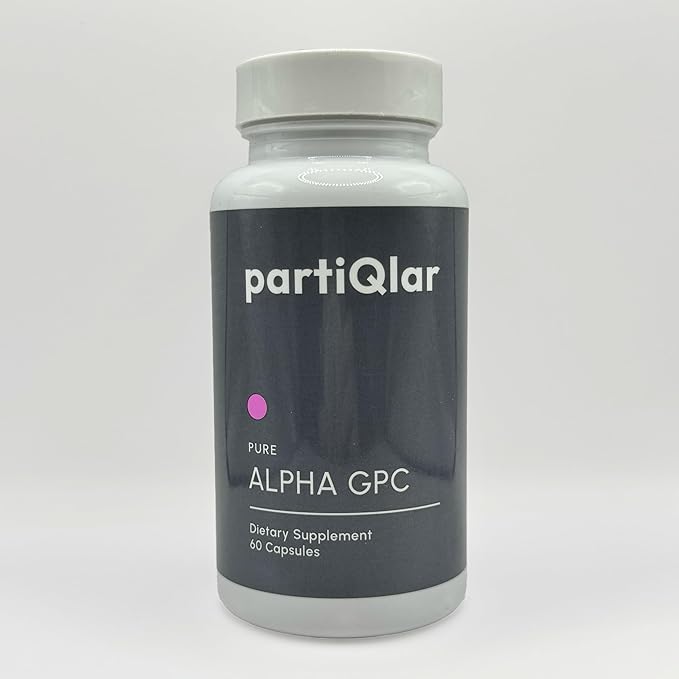 Alpha GPC 300mg - High Purity Choline Supplement for Focus Memory &amp Cognitive Performance - Bioavailable Acetylcholine Brain Booster - 60 Veggie Capsules