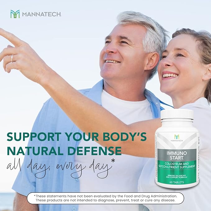 Mannatech ImmunoSTART Supplement Supports the Body’s Natural Immune Response 60 Tablets Formulated for Immune Balance and Support
