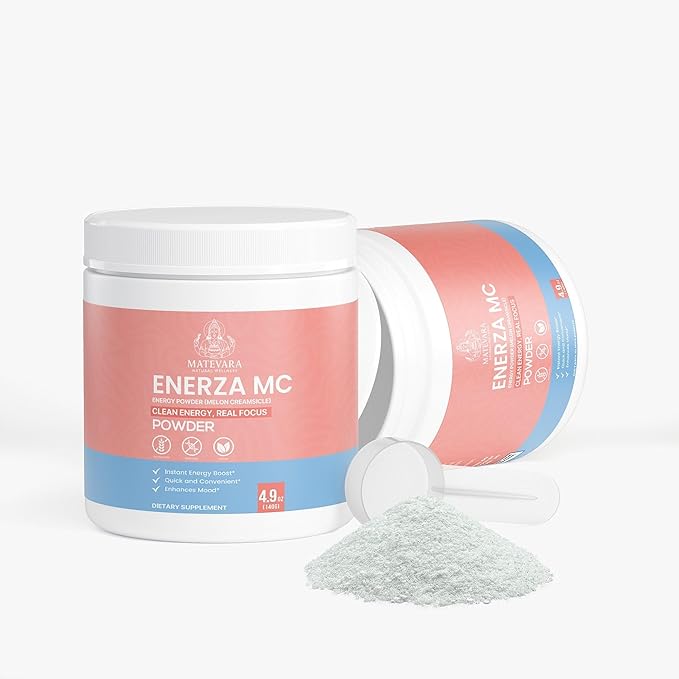 Enerza Energy Powder | 140g (4.94 Oz) (Melon Creamsicle)