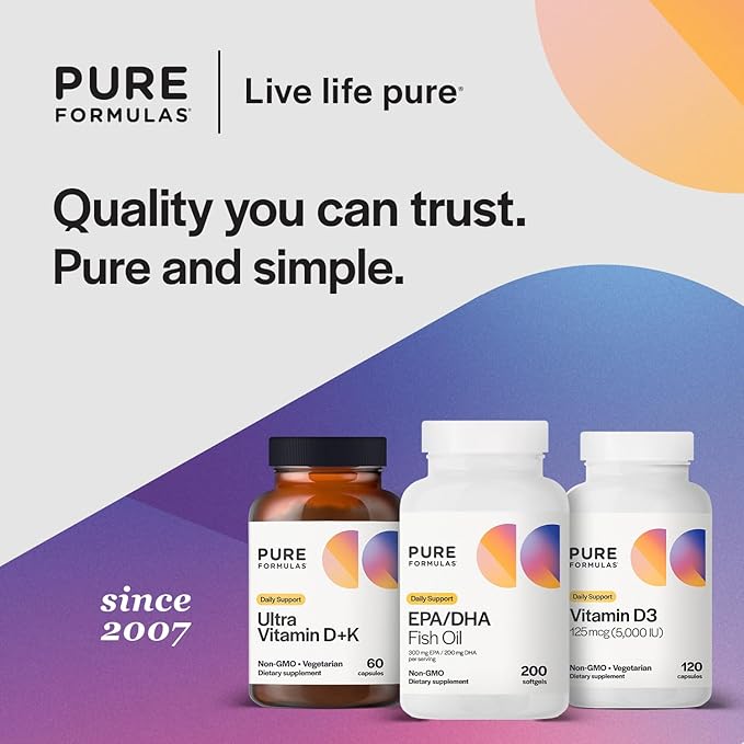 EPA DHA Omega 3 Supplement 300 mg EPA 200 mg DHA Per Serving | Fish Oil Omega 3 Fatty Acids for Women &amp Men High EPA Fish Oil EFA Support Cardiovascular and Brain Health Non-GMO 200 Softgels