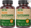 DEVA Vegan Glucosamine-MSM-CMO &amp Turmeric Supplement - Gluten Free Plant Based Nutritional Supplement - 90 Tablets (Pack of 2)