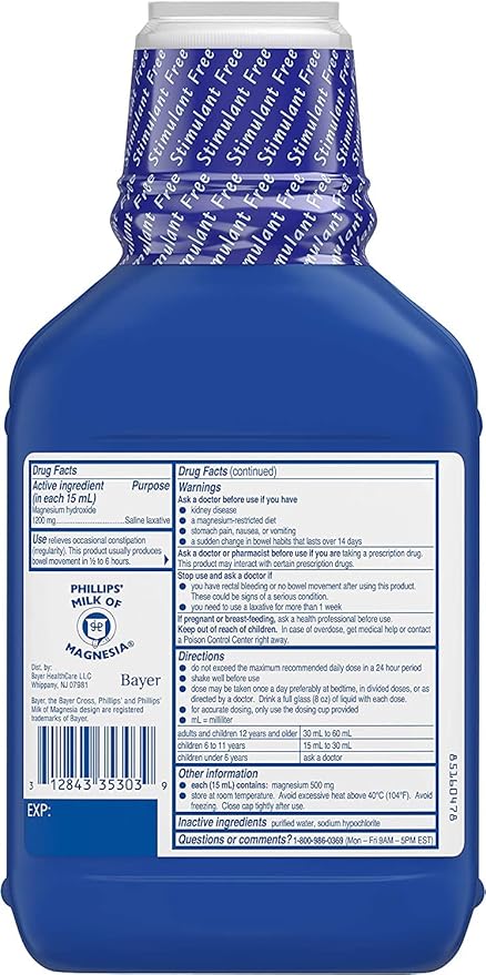 Phillips' Milk of Magnesia Original 26 oz (Pack of 3)