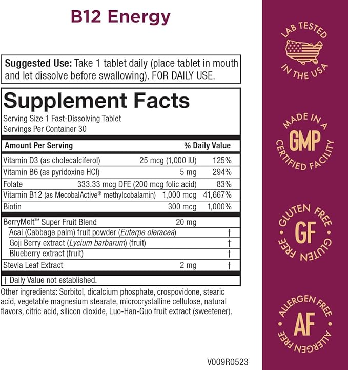 Purity Products Bundle - Vegan Omega 3-6-9 (180 ct) + B-12 Energy Melt Omega 3-6-9 (“5 in 1” Plant-Based Omega 3 6 9 Essential Fatty Acids) - B12 Berry Melt (Methylcobalamin B12 + B6 + D3 + More)