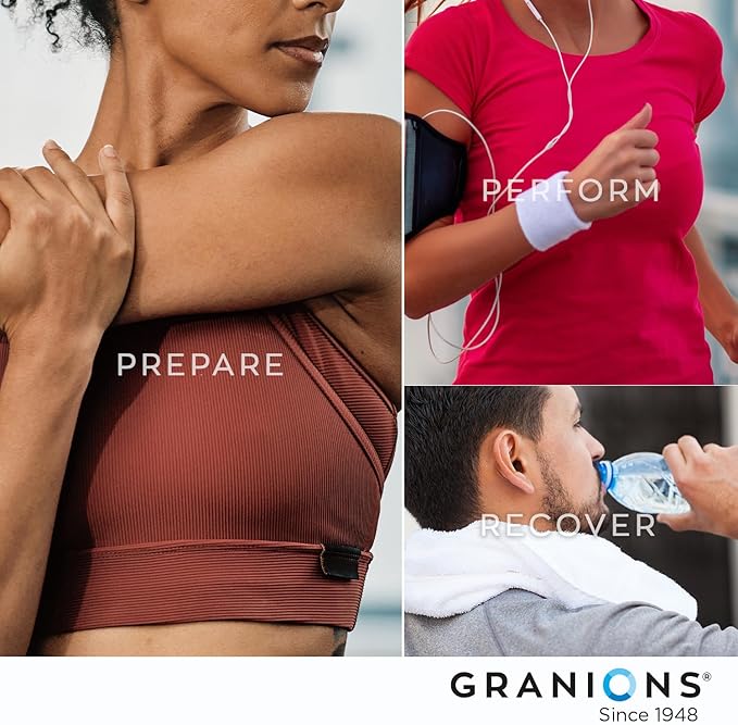 Granions Advanced Muscle Comfort - Natural Muscle Relaxer Pills Support - Quinine Magnesium Potassium B Vitamins Chamomile CoQ10 - Immediate Muscle Relaxation and Comfort - 120 Tablet 30 Serving