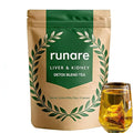 Runare Dandelion &amp Goji Detox Tea - Liver &amp Kidney Detox Tea with Dandelion Root Goji Berry Cassia Seed Orange Peel &amp Chrysanthemum Natural Herbal Blend 、Caffeine-Free – 12 Servings