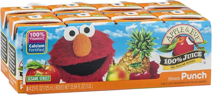 Apple &amp Eve Elmo's Punch 100% Juice 8 pk (Pack of 5)