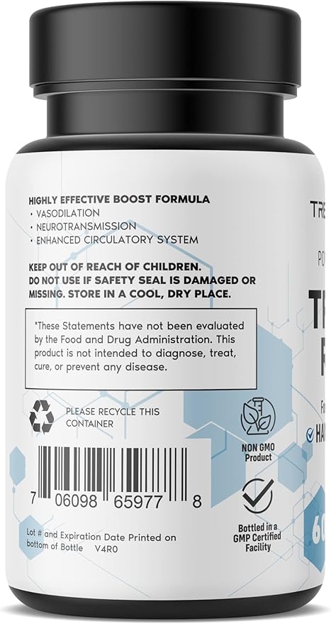 Real Science Tremor Miracle Capsules – Tremor Relief Supplement and Hand Tremor Aids for Adults – with TremorStop Blend GABA and Vitamins for Neurotransmission Support – Made in USA 60 Caps
