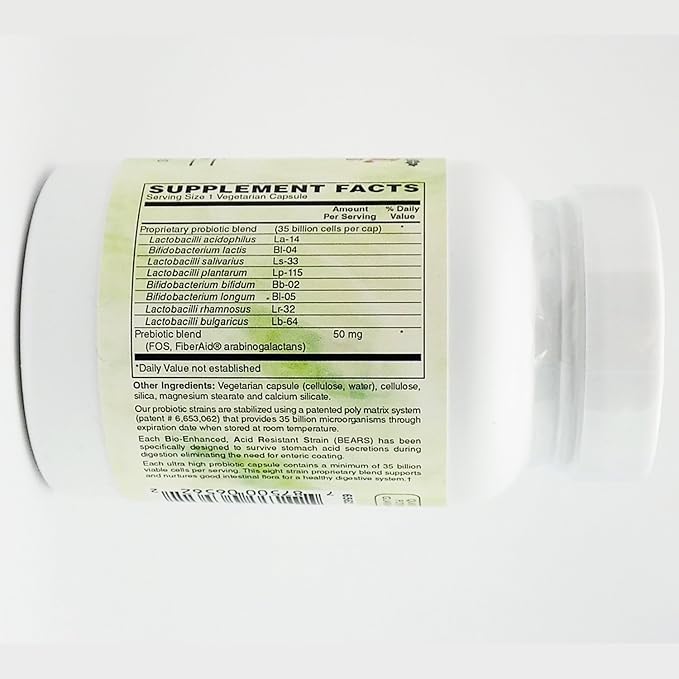 Holly Hill Health Foods 35 Billion Probiotic 60 Vegetarian Capsules