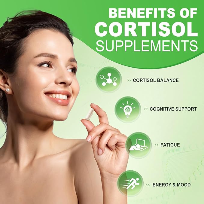 Ashenutri 10-in-1 Cortisol Supplement with MagnesiumAshwagandhaRhodiola RoseaL TheanineHormone Balance for Women 120 Vegan Capsules