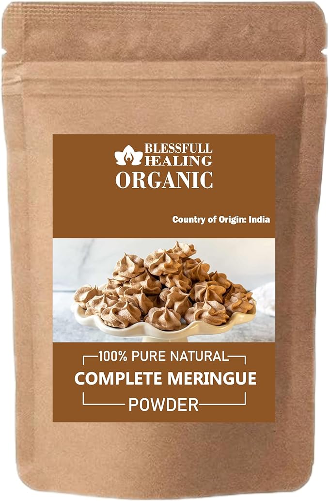 Blessfull Healing Organic Complete Meringue Powder 100% Pure Natural 200 Gram / 7.05 oz