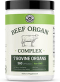 Beef Organ Supplement Grass Fed - 7 Beef Organs Complex from New Zealand - Liver Heart Pancreas Kidney Lung Spleen Bone Marrow - Non-GMO No Fillers Hormone &amp Antibiotic Free - Carnivore Diet - 3