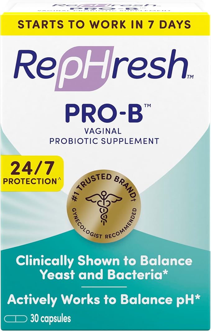 RepHresh Pro-B Probiotic Supplement for Women 30 Oral Capsules