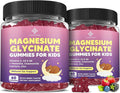 Kids Magnesium Gummies - Magnesium Glycinate Gummies 400mg/200mg with L-Theanine Chamomile Vitamin B6 D3 for Kids Relaxation &amp Zzz Support Nerve Bone - Sugar Free Mixed Berry Flavor 120ct