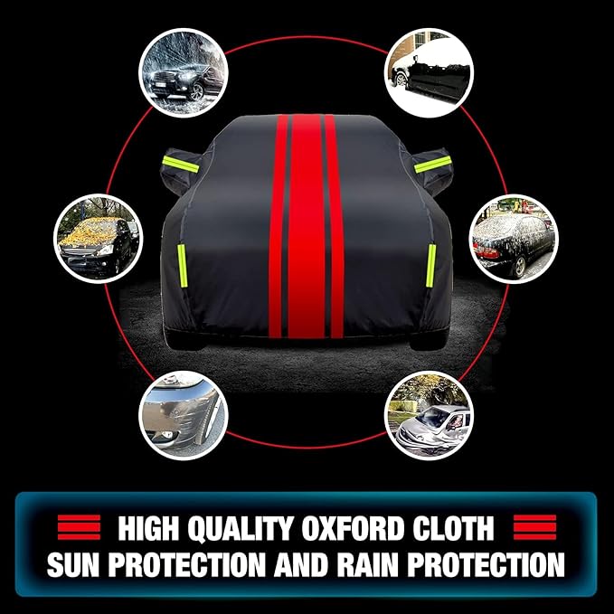 Car Covers for Mercedes Benz CLA Coupe CLA180 / CLA200 / CLA220d / CLA250 / CLA250e / CLA260 / AMG CLA 35 / CLA 45 AMG Coupe 5-Doors All Weather Outdoor Indoor Waterproof UV Resistant Dustproof