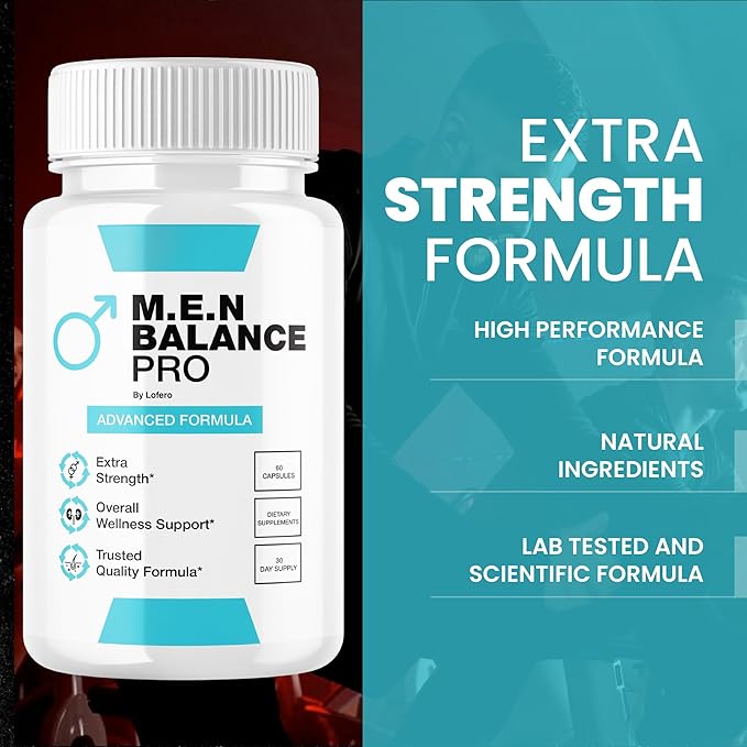 MEN Balance Pro Capsules M.E.N Max Triple Action Formula Capsulas Pills Mens Multivitamins Premium Natural Advanced Maximum Strength Pastillas Health Wellness Supplement Support Reviews (60 capsules)