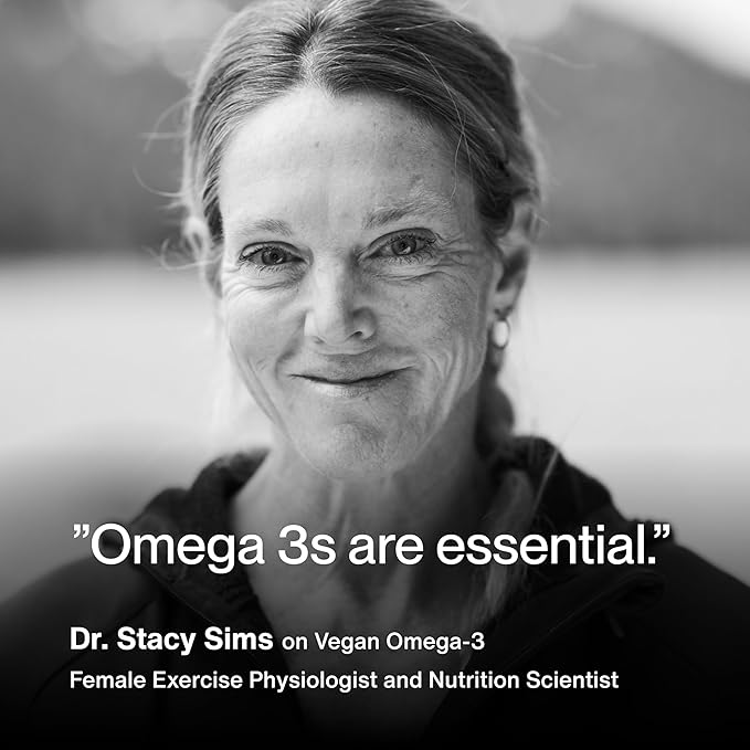 Momentous Vegan Omega-3 - Plant-Based EPA &amp DHA Supplement for Men &amp Women - Sourced from Algae Oil - Supports Heart Joint &amp Brain Health - NSF Certified for Sport - 1000 mg - 30 Servin