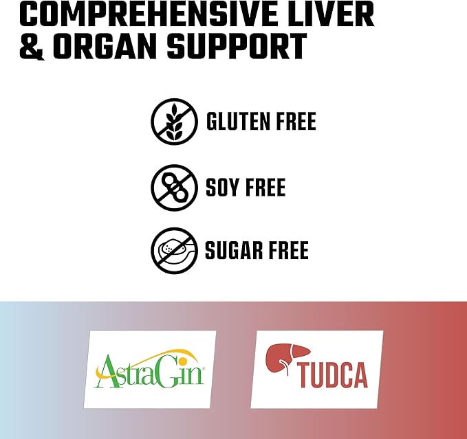 Axe &amp Sledge Liver Supplement | TUDCA NAC Milk Thistle Picrorhiza Kurroa Root | 1000mg NAC 250mg TUDCA | Promotes Liver Health Detox and Function | 30 Servings
