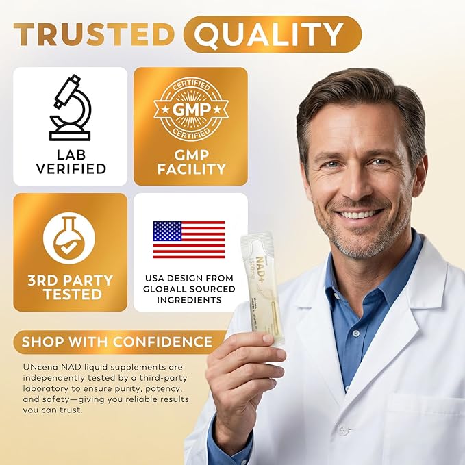 NAD+ Liquid Supplement 1500mg - NAD Nicotinamide Riboside &amp Resveratrol with PQQ CoQ10 NAD Plus Help Support Absorption - Boosts Cellular Energy Overall Vitality for Women &amp Men (30 Packets)