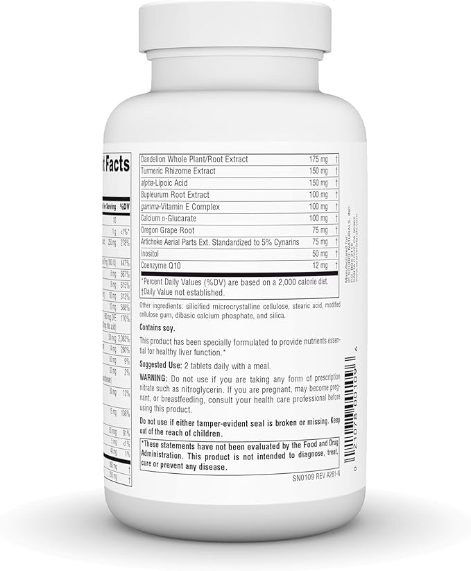 Source Naturals Liver Guard - Silymarin CoQ10 N-Acetyl Cysteine Complex - 120 Tablets