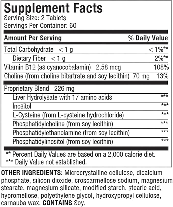 Liverite Liver Aid 120 Tablets Supports Healthy Liver Function Cleansing Energy &amp Daily Wellness