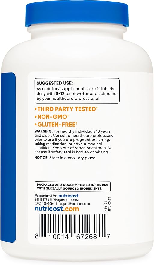 Nutricost Glucosamine 1800mg with Chondroitin &amp MSM 240 Tablets 120 Servings - Non-GMO Gluten Free