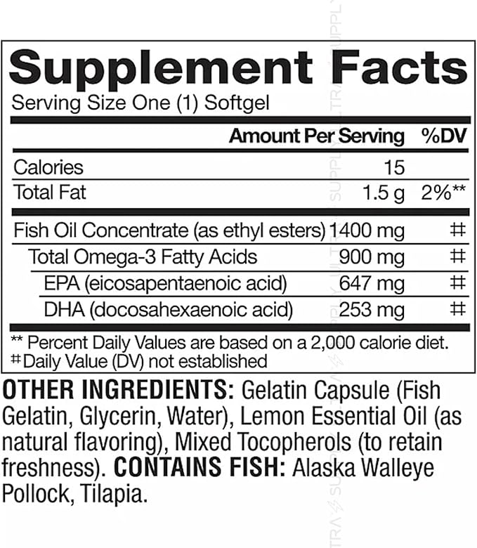 Members Mark Omega 3 Fish Oil (150 Count.) 900 mg – Wild Alaskan MSC-Certified Sustainable Supports Heart &amp Brain Health No Fishy Aftertaste