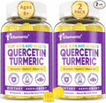 ELLAMENIZ Quercetin Gummies 1000mg for Kids &amp Adults with Bromelain and Turmeric Black Pepper Extract Vitamin C Zinc &amp D3 –Seasonal &amp Immune Health Antioxidant Support – Family Friendly