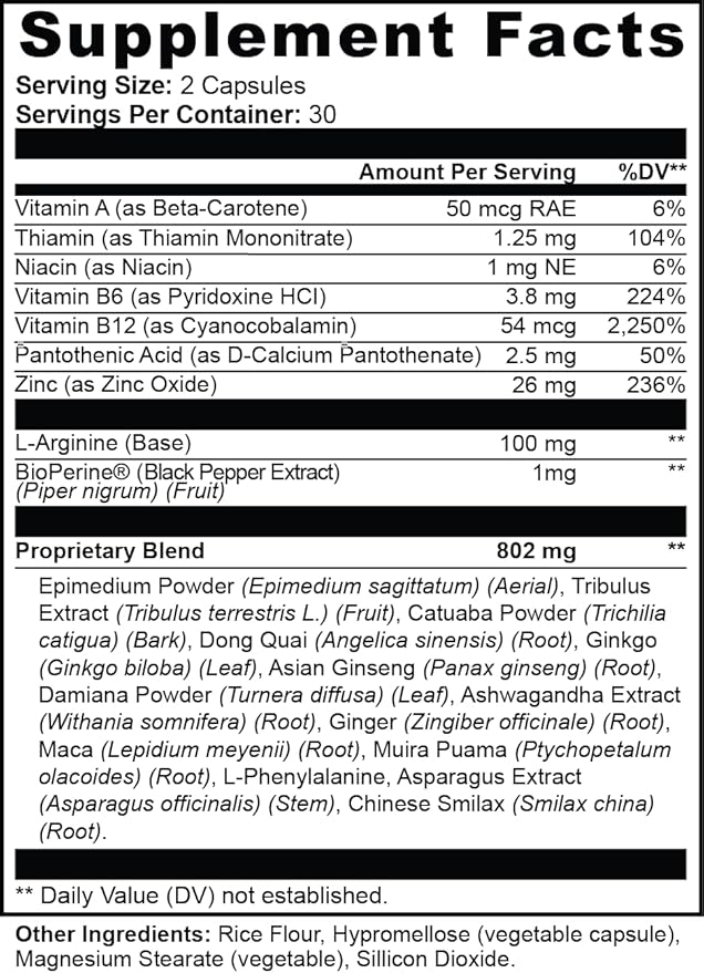 Luna Women's Vitality Supplement | Energy &amp Wellness Support Capsules | 60 Count