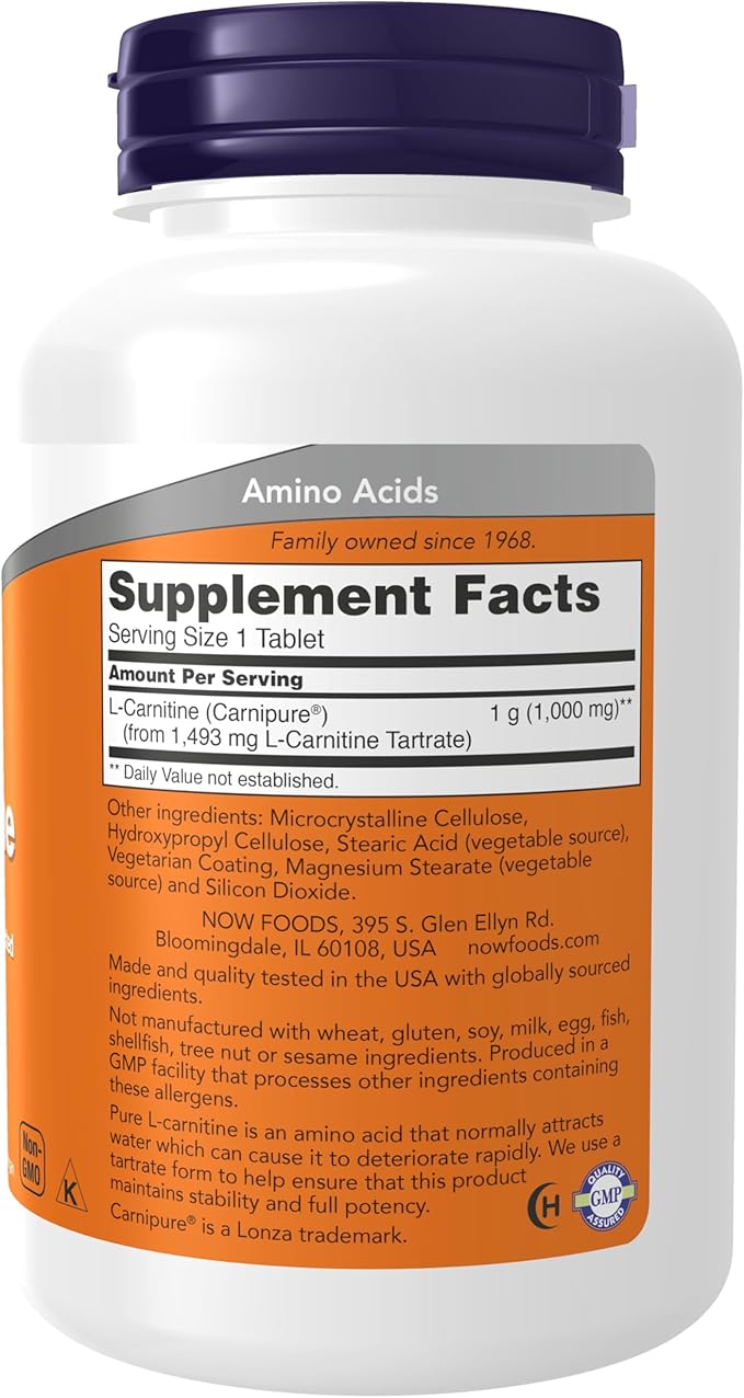 NOW Foods: L-Carnitine Fitness Support 1000mg 100 tabs