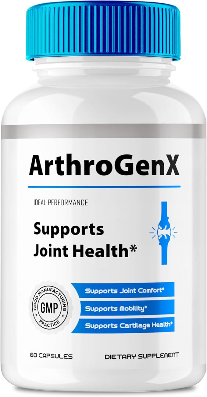 ArthroGenX Joint Supplement Capsules Official ArthroGenX Maximum Joint Relief Pills Maximum Strength Natural Support Joint Flexibility Comfort &amp Movement Arthro Gen X Reviews (60 Capsules)
