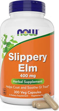Now Slippery Elm 400 mg 300 Vegetarian Capsules