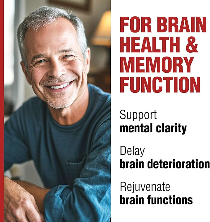 LABO Nutrition NeuroREGAIN - Scallop-derived PLASMALOGEN for Brain Deterioration Memory Alertness Learning Concentration and Other Cognitive Functions – Suitable for Seniors Adult Men &amp Women