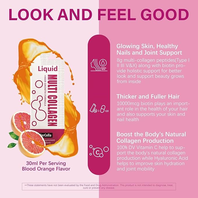 Liquid Collagen for Women Multi Collagen Gummies 1000mg