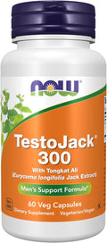 NOW Foods Supplements TestoJack 300™ with 300 mg of Tonkat Ali (Eurycoma longifolia Jack Extract) 60 Veg Capsules