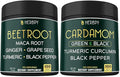 Bundle 6in1 Beet Root Capsules 100 Count &amp 4in1 Cardamom Capsules 100 Count - Support Restful Night Heart Health Digestion &amp Natural Wellness