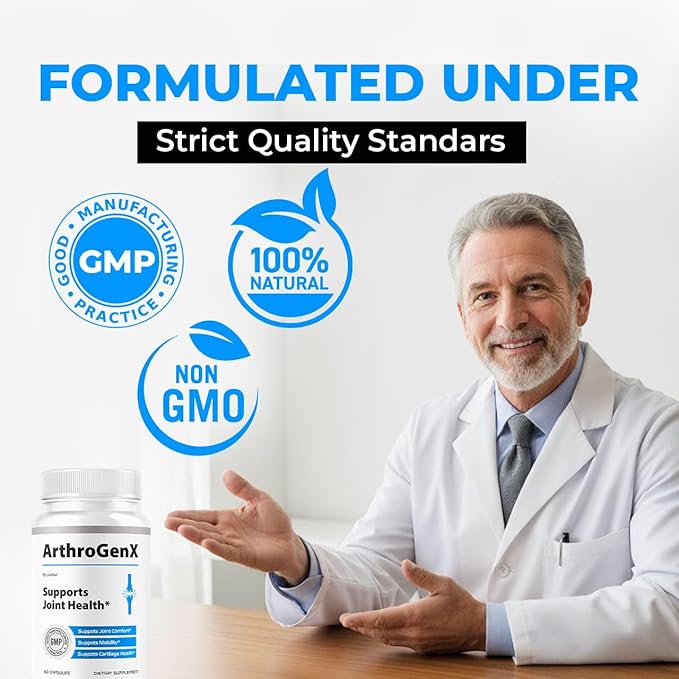 (2 Pack) ArthroGenX Capsules - Official Arthro GenX Advanced Supplement Support Pills - Maximum Strength Natural ArthroGen X Vitamins for Overall Health &amp Wellness Reviews 120 Capsules for 2 Mon