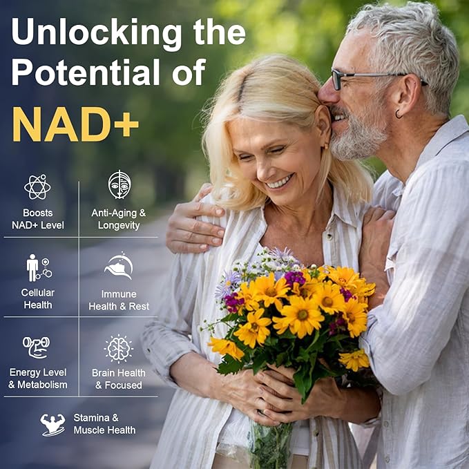Totaria NAD Supplement for Women Men with nicotinamide riboside resveratrolQuercetin Betaine Boost NAD+ Levels NAD Plus Supplement for Anti Aging Energy Immune Focus 120 Capsules