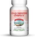 Maxi Health Coq Carnitine Complex - Coenzyme Q10 &amp L-Carnitine - Heart Health - 60 Capsules - Kosher (CAR)
