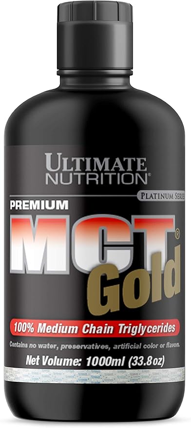 Ultimate Nutrition MCT Gold Medium Chain Triglycerides Helps to Provide Energy No Water Artificial Color or Flavors 33.8 fl. oz./1000 mL