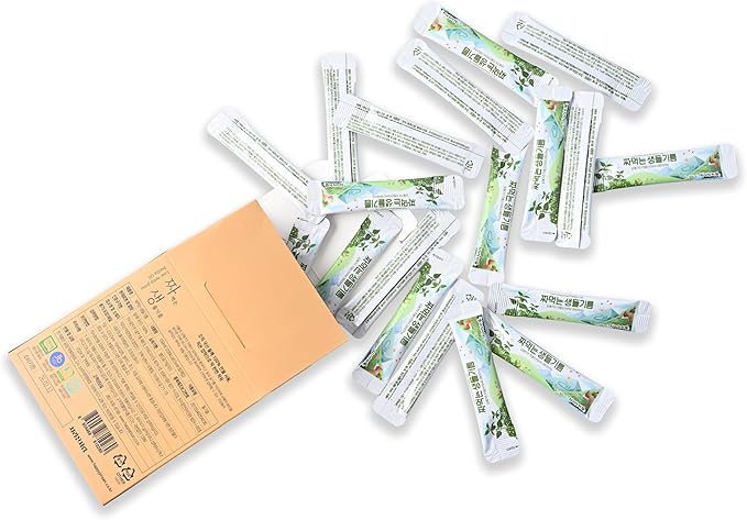 Premium Korean Perilla Seed Oil Sticks - 100% Raw Cold-Pressed Perilla Oil - Plant-Based Vegan Omega-3 - Convenient Single-Serve Packs for On-The-Go - Traditional Korean Ingredient - 5ml x 30 Sticks