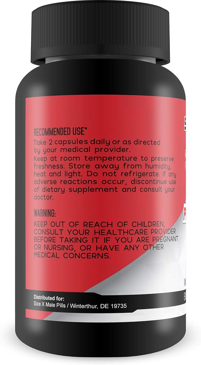 Pro Rexazyte XL - Max Vaso-Capillary Expanding Compound - L-Arginine Enlargement Formula for Improved Blood Flow and Vein Expansion - Pro XL Rexazyte Pills for Improved Circulatory Function