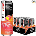FITAID Post Workout Recovery Drink Hawaiian Nectar Passion Fruit Orange &amp Guava BCAA Glucosamine Electrolytes 40 Calories 12 Fl Oz (Pack of 12) - Packaging May Vary
