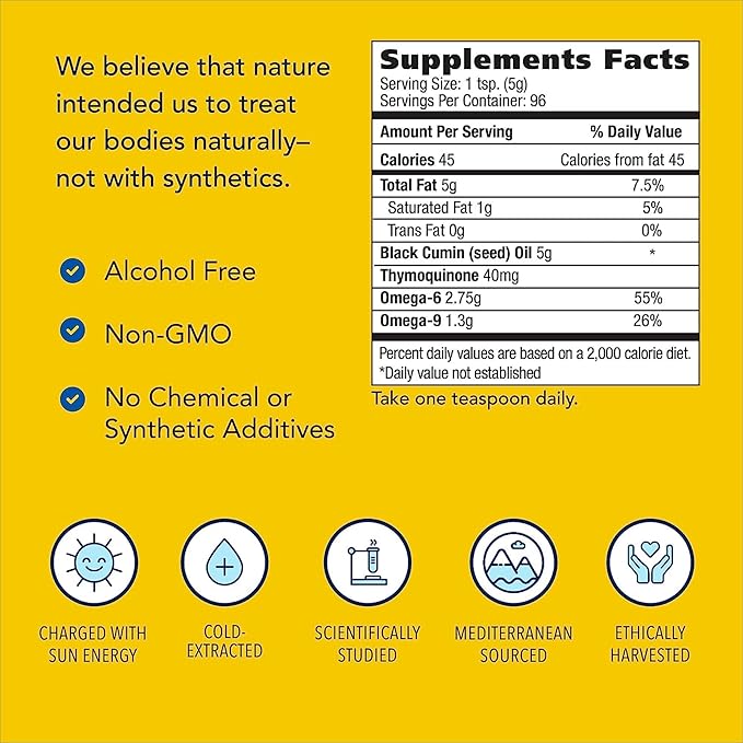 NORTH AMERICAN HERB &amp SPICE Black Seed Oil - 16 fl oz Pack of 2 - Digestive &amp Immune Support - Non-GMO - 192 Total Servings