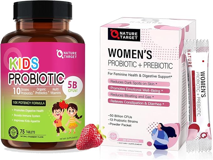 NATURE TARGET Probiotics for Women with Kids Probiotic Chewable