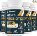 Probiotics for Men 500 Billion CFUs &amp 12 Strains Men's Probiotic with Turmeric Cranberry Goji - Probiotics for Digestive Health Immune Stomach Bloating &amp Gut Health for Men 240 Pro Bio