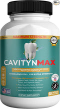 Cavityn Max Probiotic Supplement 40 Billion CFU 60 Capsules Digestive Health Support (1)