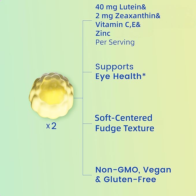 HolyTime Lutein Gummies – Dietary Supplement for Eye Health Support – with Lutein &amp Zeaxanthin – Plant-Based Daily Formula with Zinc Vitamin C &amp E – Natural Berry Flavor – Vegan Friendly (5)