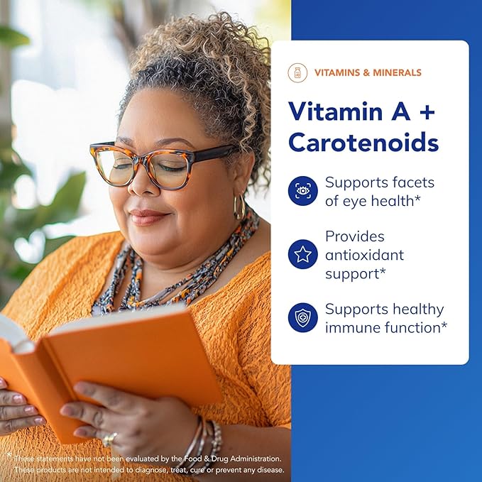 Pure Encapsulations Vitamin A + Carotenoids (Lutein Zeaxanthin and Astaxanthin) | Hypoallergenic Dietary Supplement | 90 Capsules