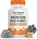 Magnesium Glycinate 400mg (Buffered Magnesium Bisglycinate Chelate) | Albion® Chelated Magnesium for Muscle &amp Nerve Support + Calm | High Absorption Gentle on Stomach | Non-GMO 60 Vegan Capsules